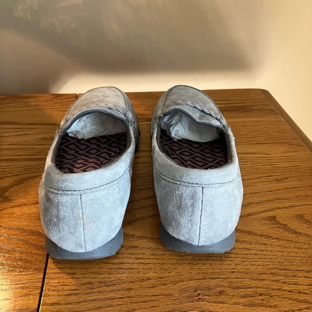 Grey Suede Sketchers Memory Foam Loafers - image 3